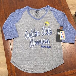 NWT Golden State Warriors 3/4 Length Sleeve Top Size M